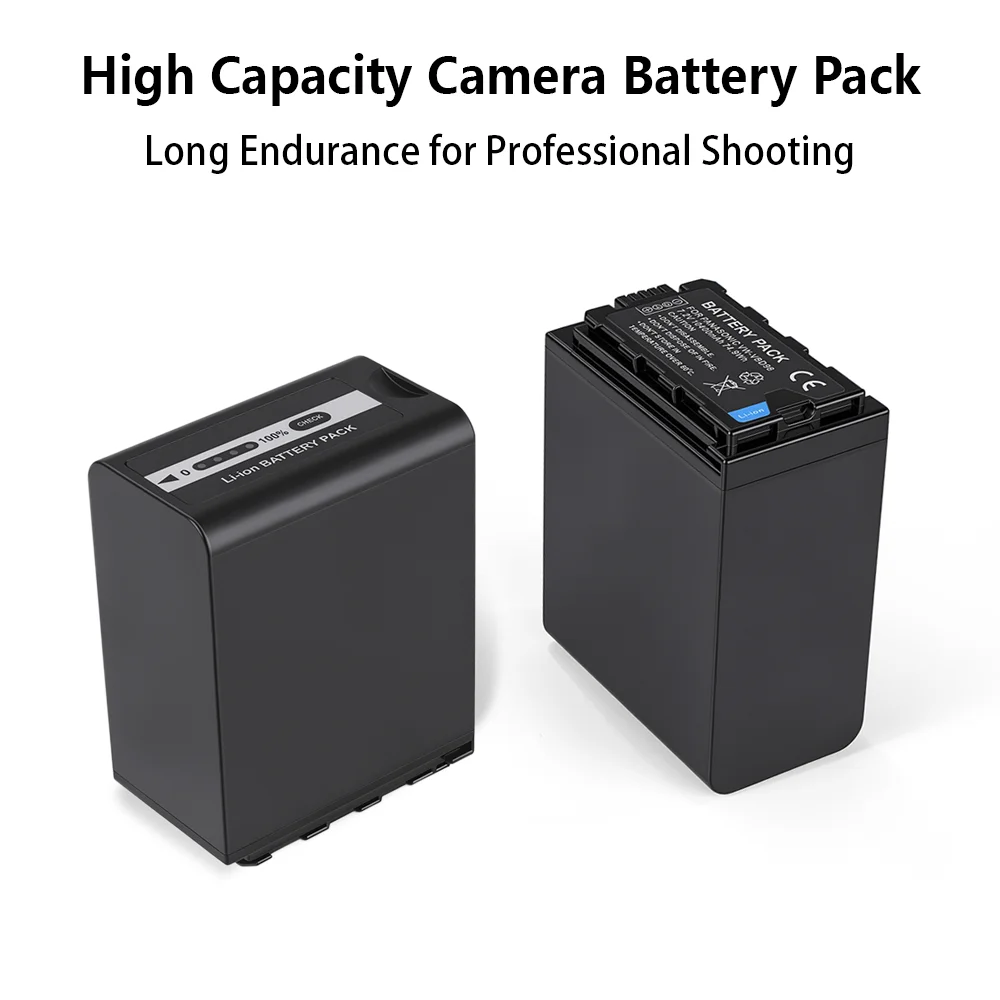 1-2pcs 10400mAh VW-VBD98 AG-VBR118 Battery for Panasonic AG-3DA1 AC8 DVX200 HPX250 HPX255 AJ-PCS060 PX298 HC-X1000 HDC-Z10000