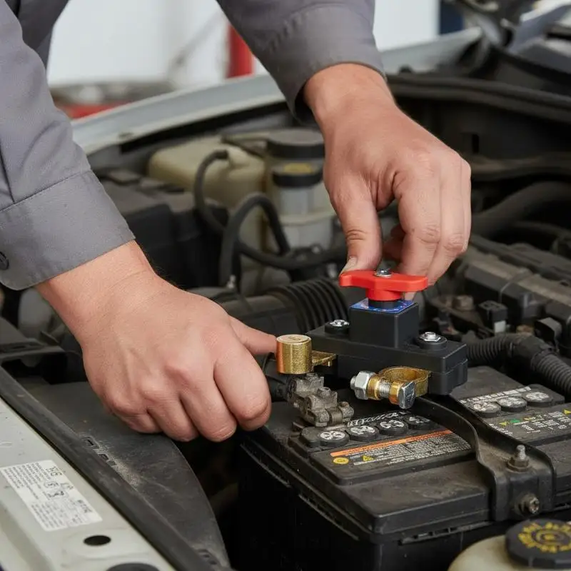 Car Battery Disconnect Switch Automatic Circuit Breaker AntiLeakage Device for Car SUV Truck Power Lock System