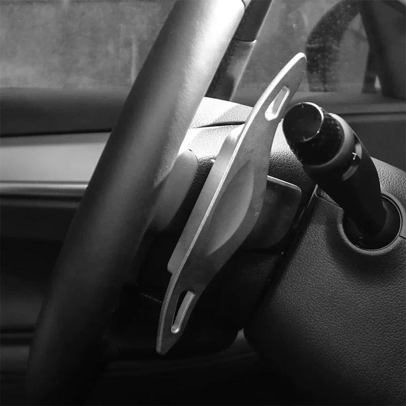 Aluminum alloy steering wheel shift paddles car interior modification accessories For Hyundai Tucson NX4 2021 2022 2023 2024 view 5