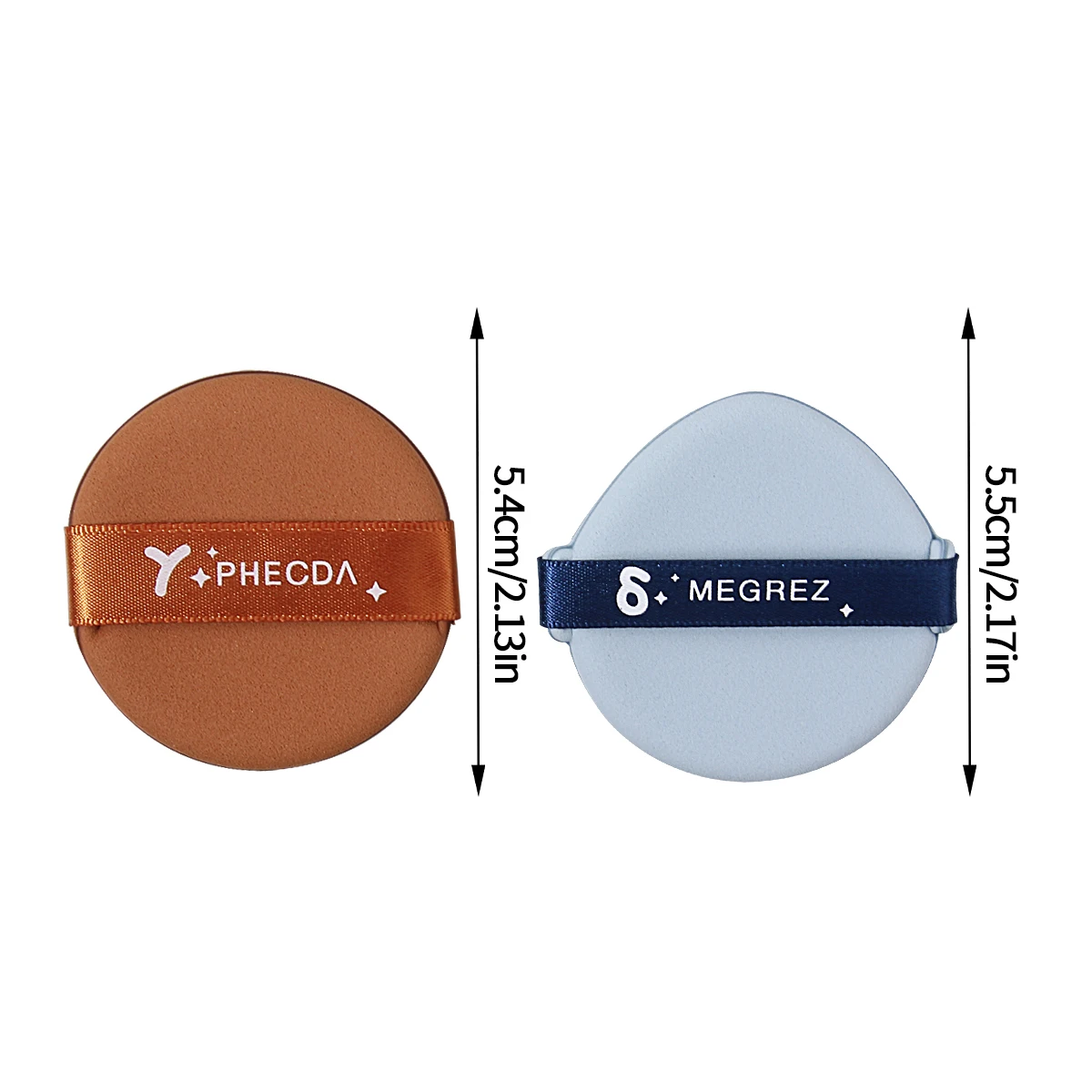 다양한 색상의 랜덤 믹스 에어쿠션 파우더 퍼프 10개, 매우 부드럽고 휴대가 간편한 완벽한 베이스 메이크업 도구