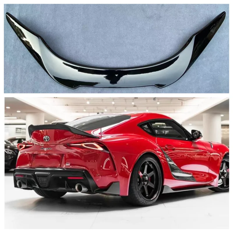 Sayap bagasi mobil For Toyota Supra A90 2019-2022 Styling mobil serat karbon/ABS Spoiler belakang