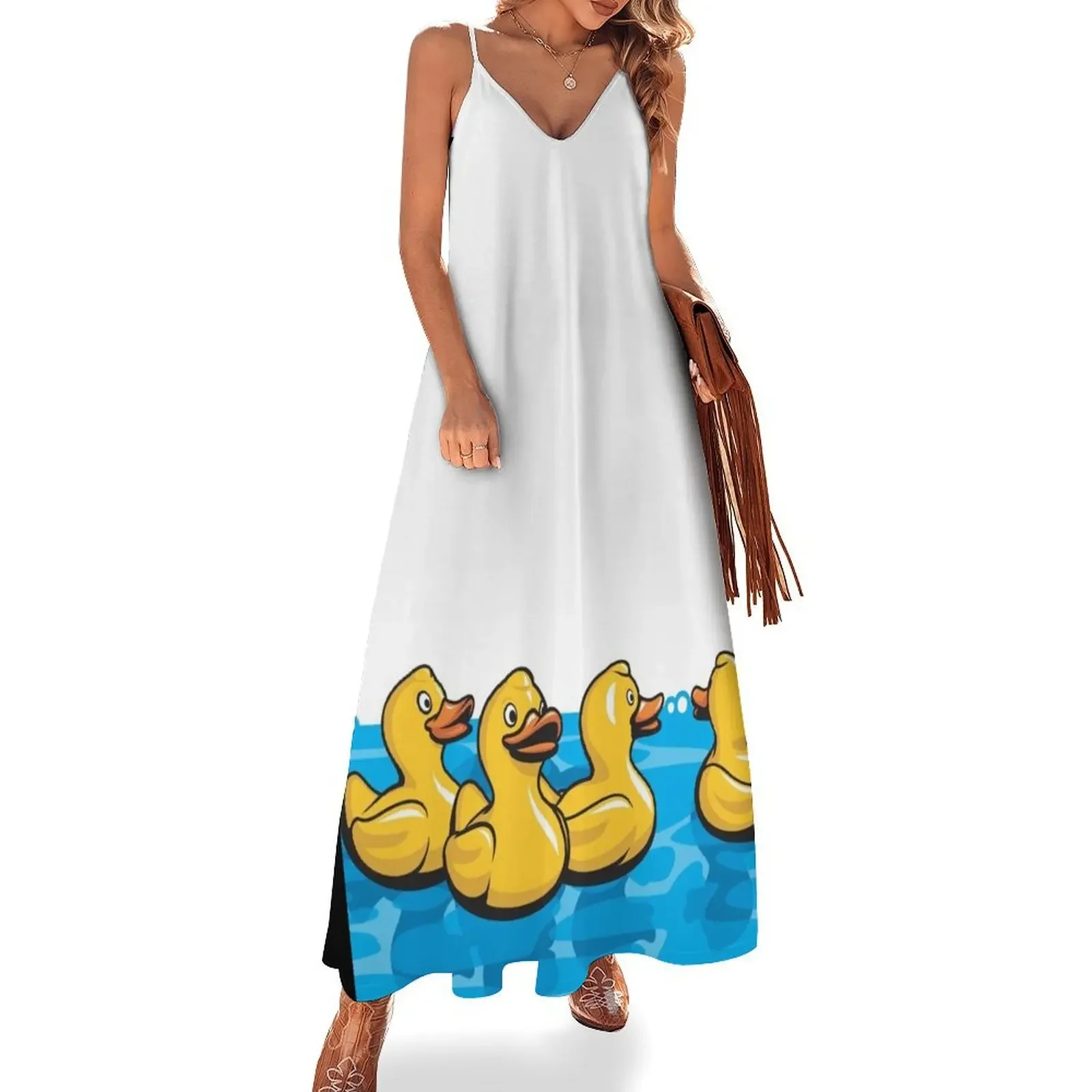 Rubber Ducks in the Bath Sleeveless Dress dress dresses Female clothing dress summer 2025 women women party dresses