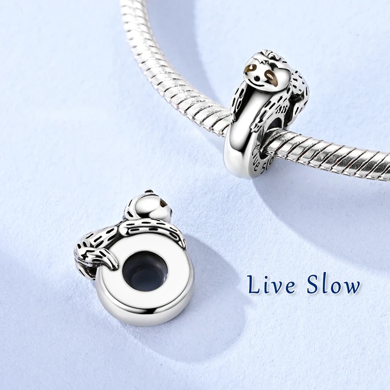 925 Sterling Silber Rosa Zirkonium Silikon-Verschluss Clip Charms Perle Passend für Original-Armband Schmuck – Detail 6