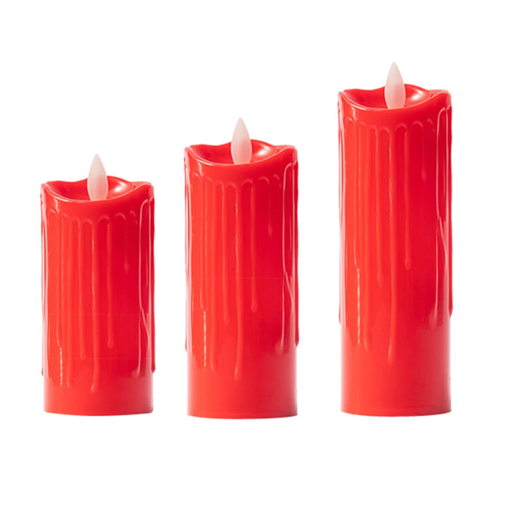 Flameless Everlasting Lights Lightweights Realistic Decor Candles Light Bright Flickering Bulb for Seasonal Festival Celebration