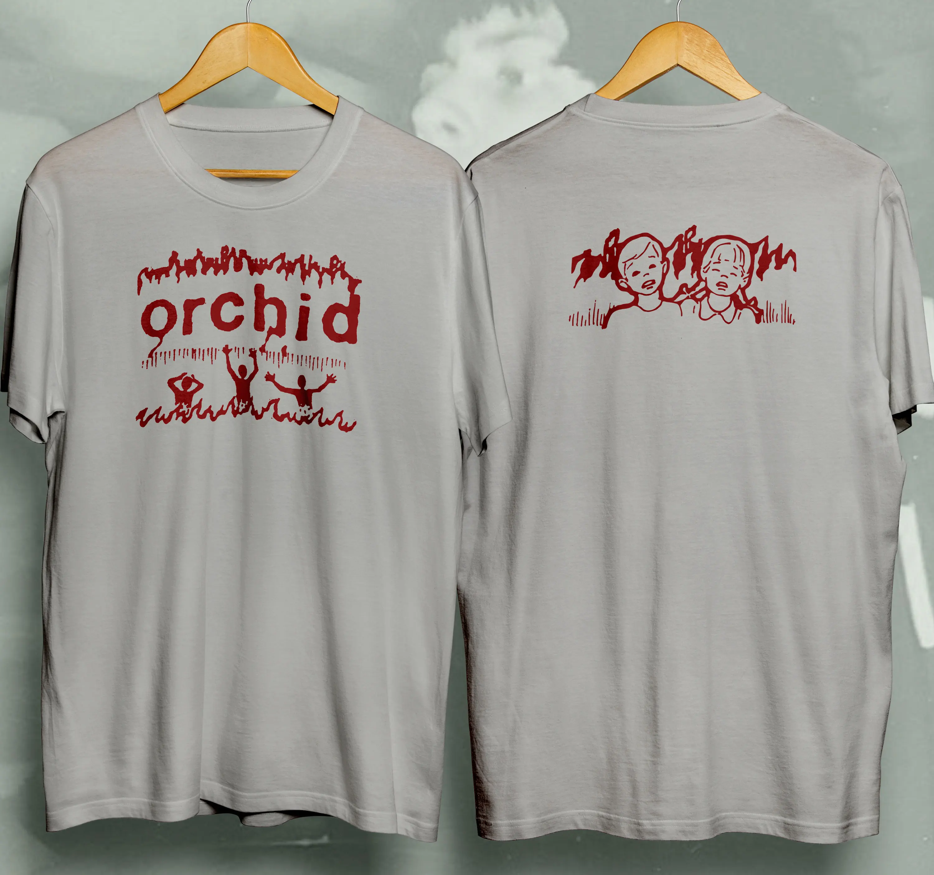 Orchid first emo screamo powerviolence T shirt