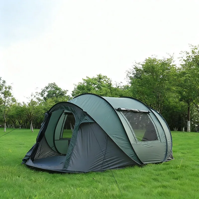 

Outdoor Camping Tent, No Installation Required, Quick Setup Automatic Pop-Up Tent, Throw & Go, 3-4 Person