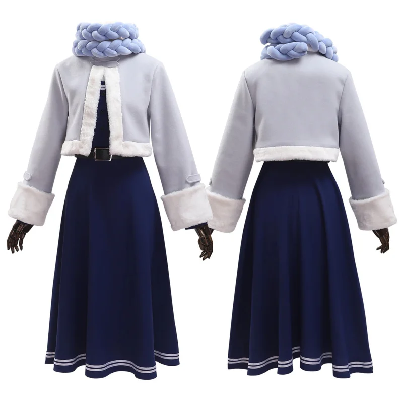 Frieren Beyond Journey's End Anime Fern Cosplay disfraz peluca chaqueta de invierno vestido casual año regalo 6;d'3, h'7.b;