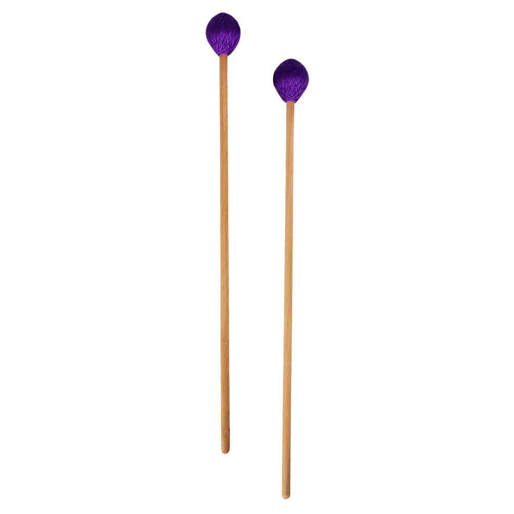 

2 Pcs Marimba Hammer Stick Mallet Steel Taper Percussion Sticks Instrument Wooden