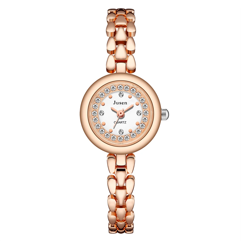 fashion rhinestone small dial quartz bracelet women watch