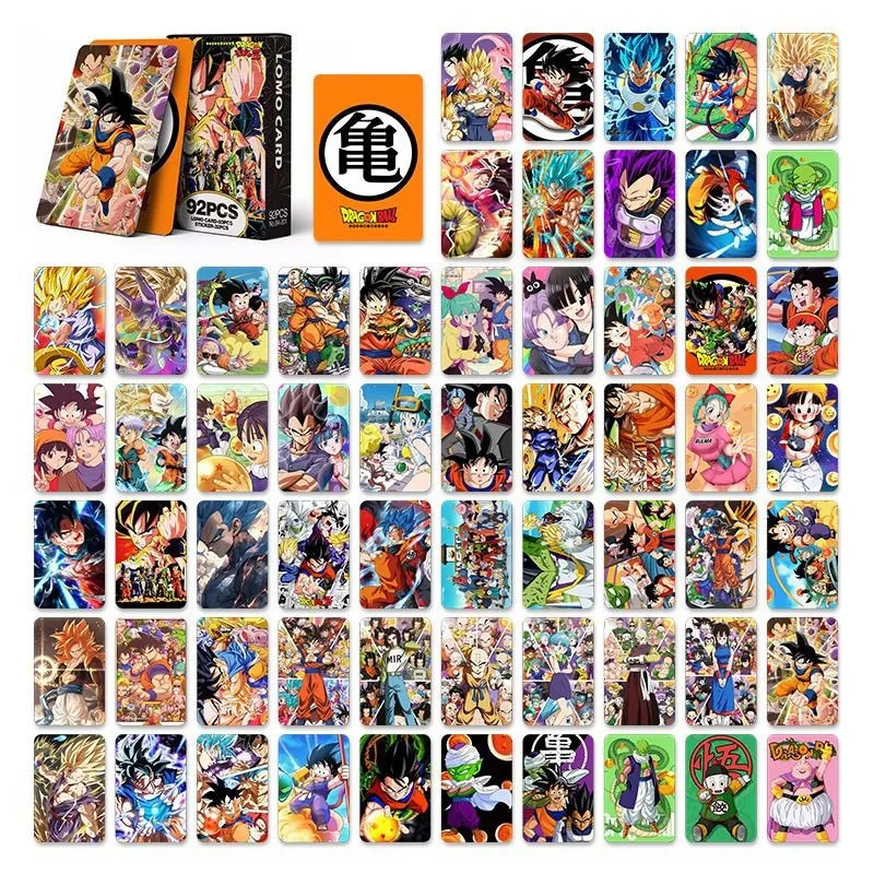 Dragon Ball Sun Wukong Personalized Photo Cartoon Animation Peripheral Small Card Collection Card Greeting Card Sticker