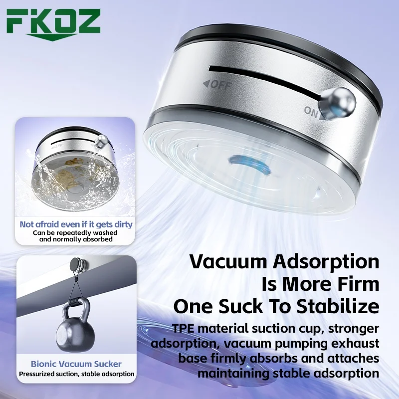New Super Magnetic Phone Stand Desktop Car Phone Stand Vacuum Adsorption 360 ° Free Rotation Phone Holder 5