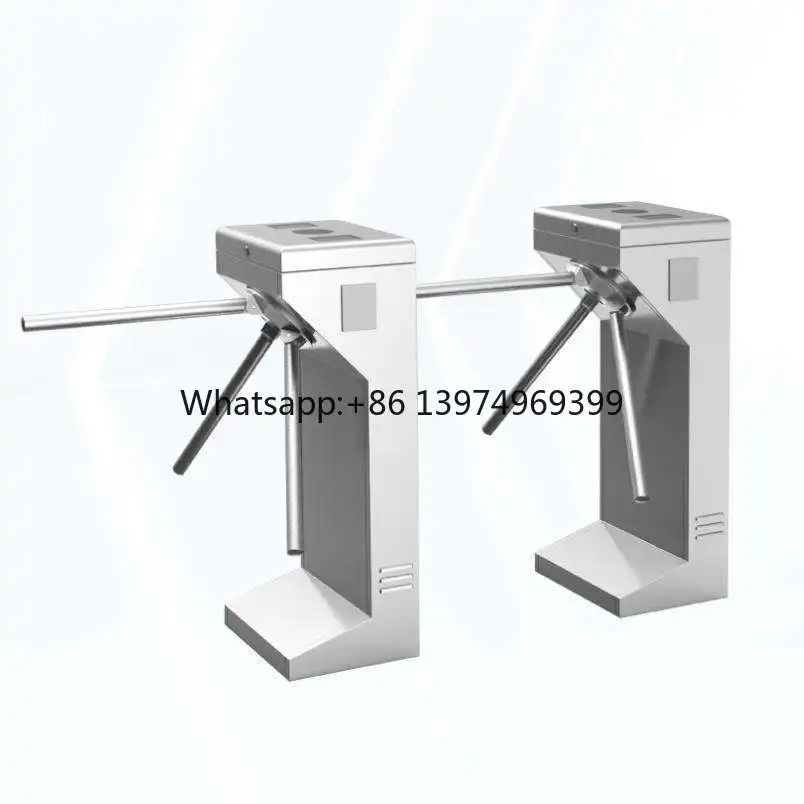 Control Access Anti-pinch Security Gate RFID Card Tripod Turnstile Gate for Supermarket Bus Station