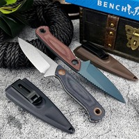 High Hardness 203BT Hunting Fixed Blade Knife with Sheath D2 Blade G10 Handle Survival Outdoor Knife Cutting Bush Rescue Knife