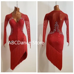 Women tala para baileSalsa Rhythm Latin Rumba Dance Dress US 10 UK 12 New Latin dance competition dress tanzkleid latein kinder