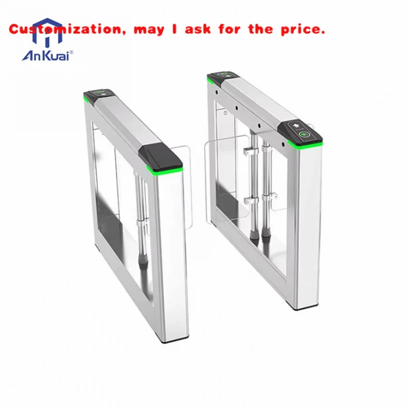 

custom.ANKUAI Office Usage Turnstile Gate Recognition Swing Barrier Access Control System