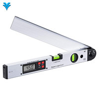 Digital Angle Finder Protractor Meter 0-225degree W/ Horizontal & Vertical Bubble Level Backlit Display