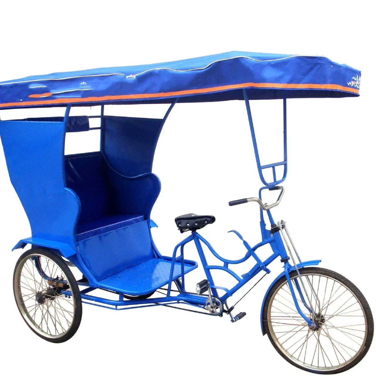 

Legendary Human Bicycle Powered Tricycle Peddle Scooter Canopy Cargo Bike