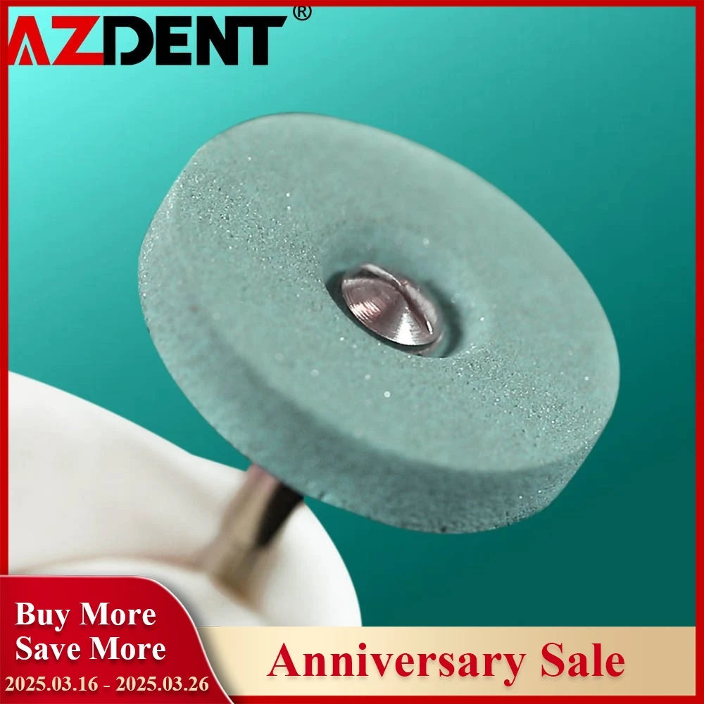 1PC AZDENT Dental Ceramic Diamond Polishing Head Grinder Zirconia Porcelain Shank Diameter-2.35mm