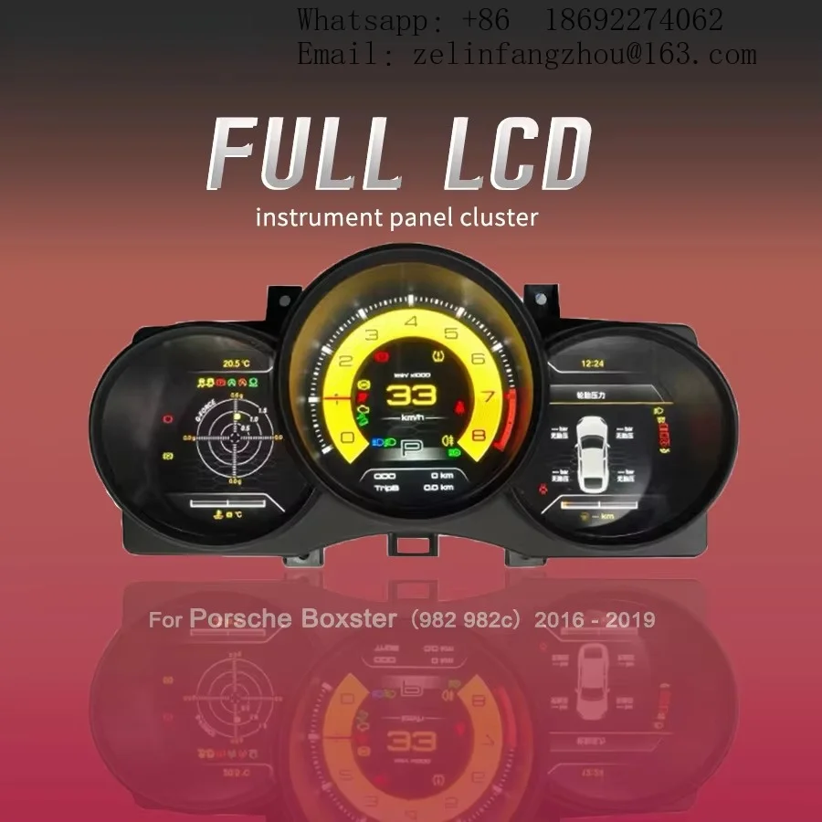 Digital LCD Instrument Cluster HD Screen Dashboard for Porsche Macan 2014-2018 Upgrade Virtual Cockpit