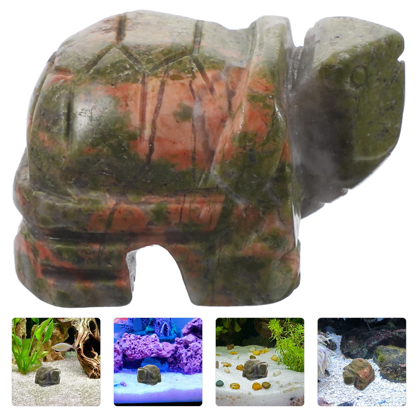 

Adornment Fish Tank Underwater Decor Aquarium Landscape Resin Turtle Ornament Durable Non-Fading Long-Lasting Home