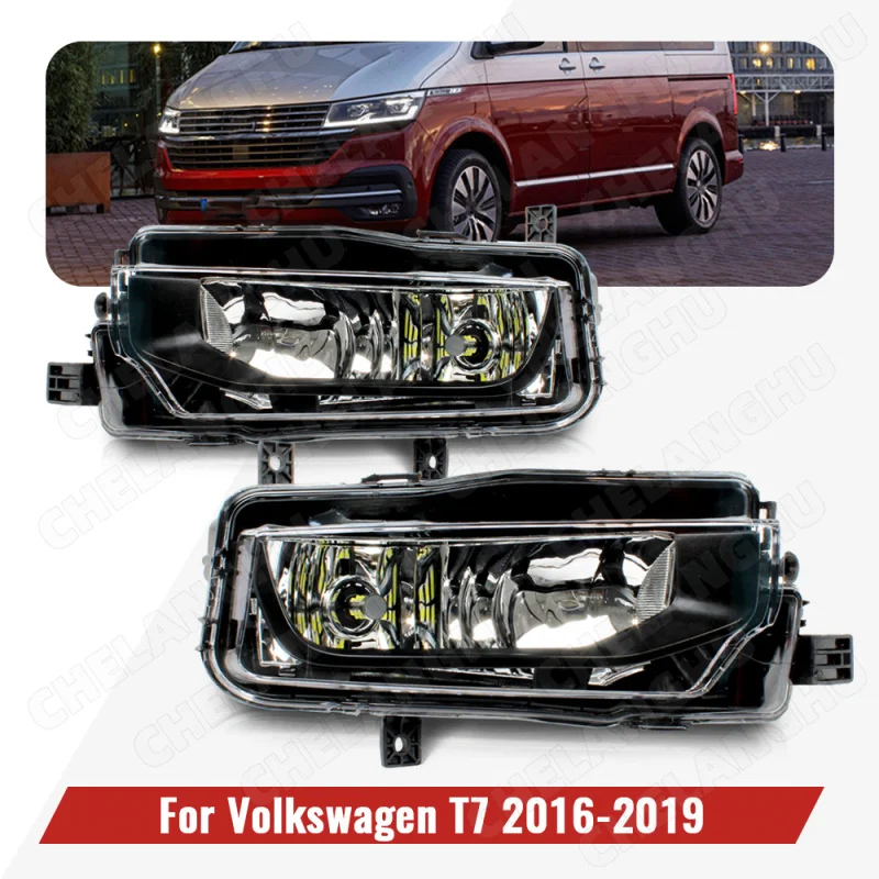 

Car Light For VW Transporter Multivan Caravelle T6 T7 2016 2017 2018 2019 Car-Styling Front Bumper Fog Lamp Fog Light With Bulbs