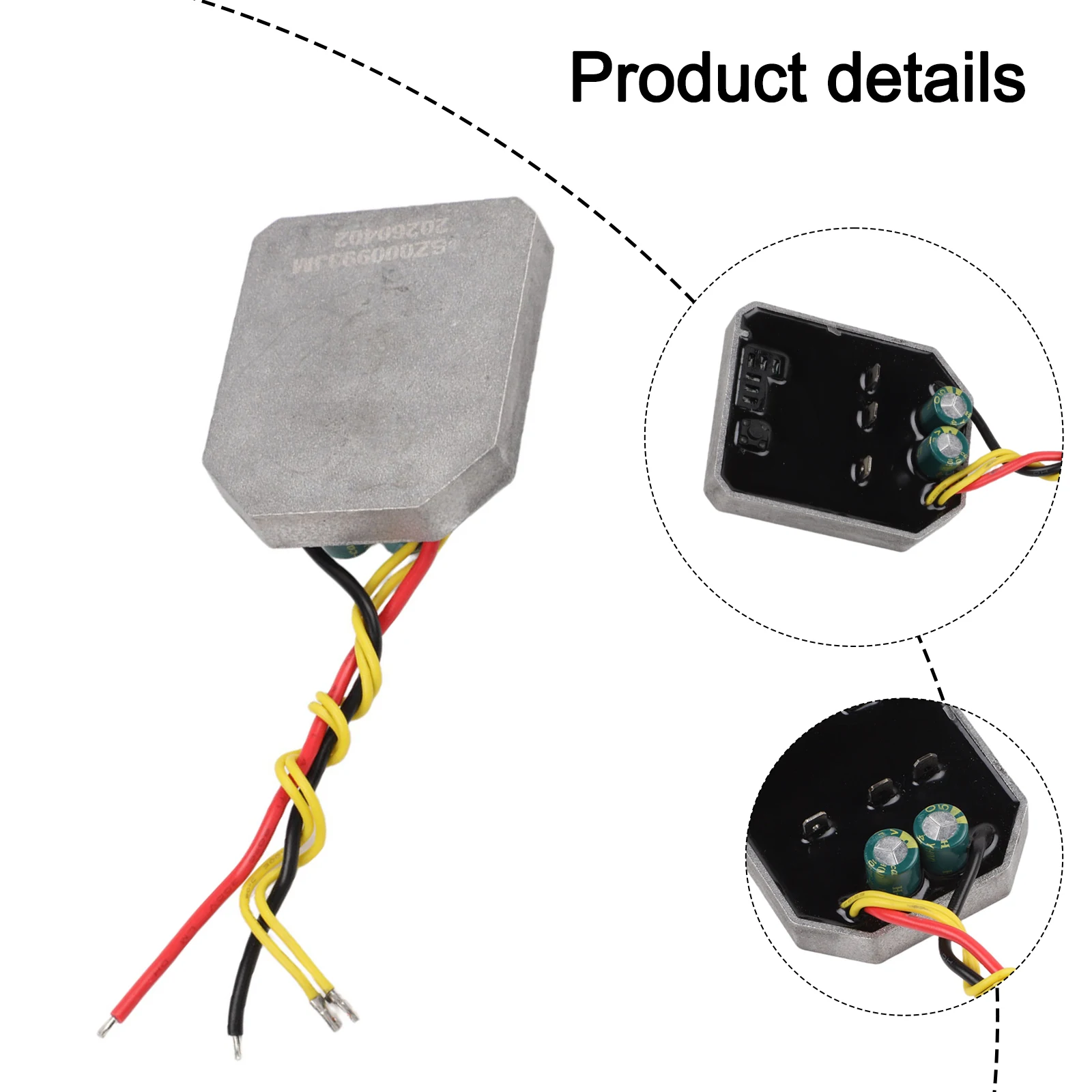 21V 60A Brushless Motor Controller Board Driver Switch For Angle Grinder Power Tool Replacement Accessory Black Plastic
