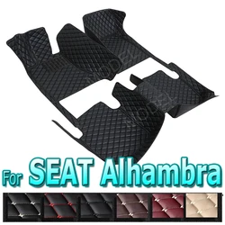 Car Mats For SEAT Alhambra MK2 7N VW Volkswagen Sharan 2011~2020 Pad Carpets Set Leather Mat Auto Floor Rugs Car Accessories