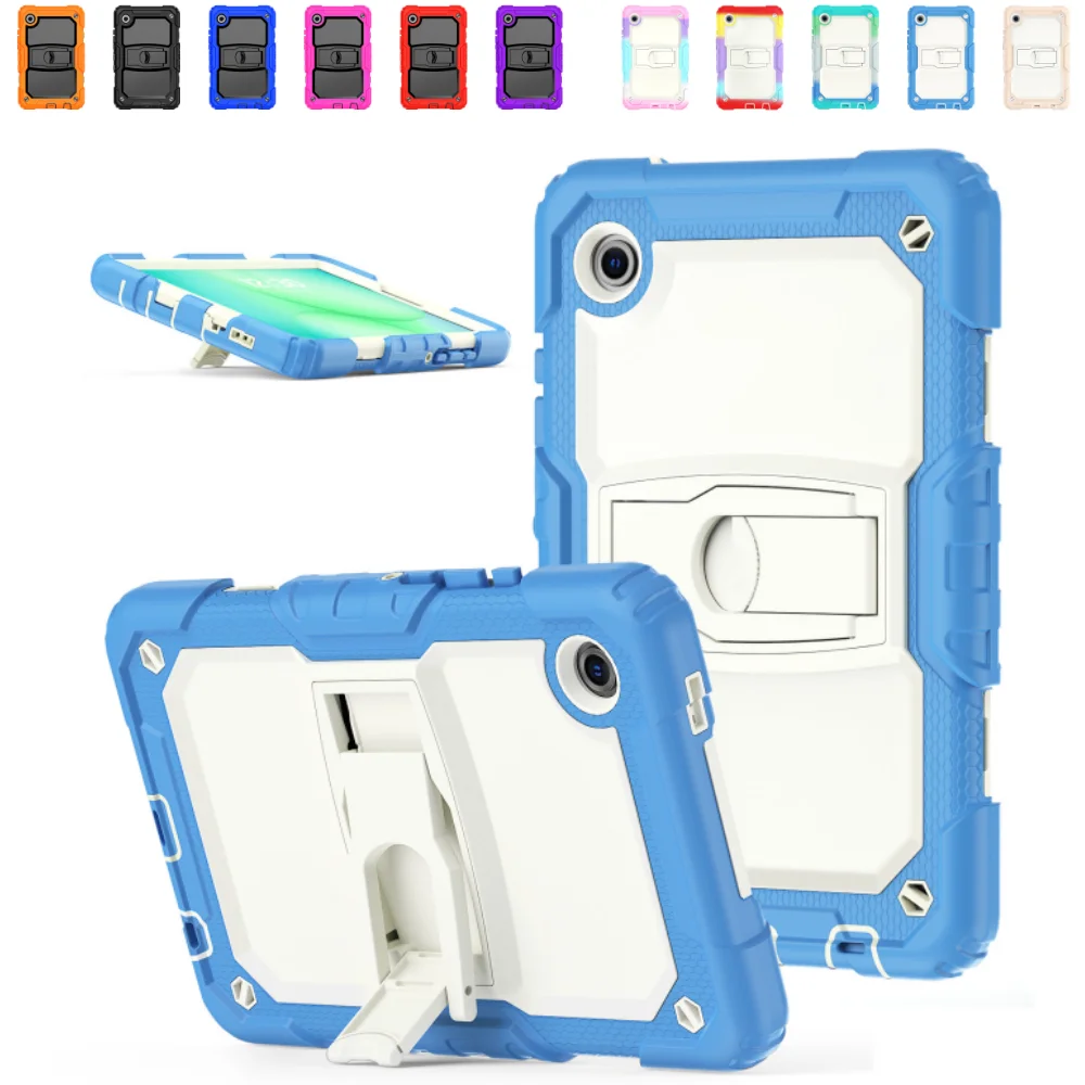 

Heavy Duty Protective Case for Samsung Galaxy Tab A11 8.7 inch SM-X130 X135 A9 8.7" X110 X115 PC+ Silicone Stand Tablet Cover