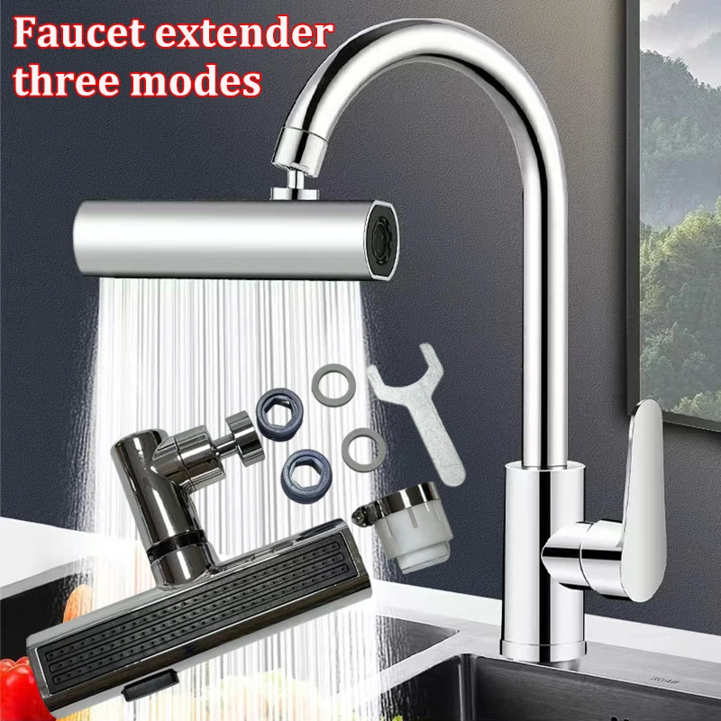 

Rotatable Anti Splash Water Outlet Booster Extension Nozzle Universal Joint Kitchen Faucet Bubbler