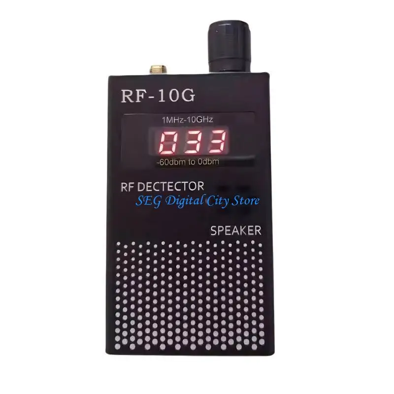 

U75B RF Strength Test Meter with Antennas USB Cable 1MHz-10GHz Rechargeable Power Radio Detector Field Strength Meter
