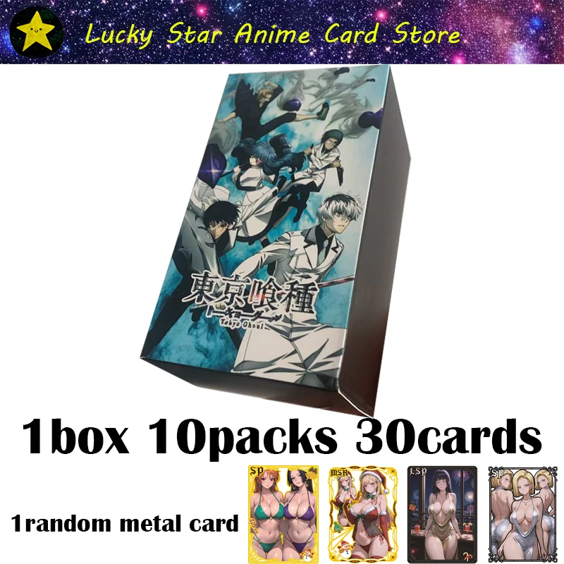 Tokyo Ghoul Cards Anime Collection Cards 1box30pcs Cards Cards Cosplay Board Game Cards Hardcover Collection Box CCG ACG TCG