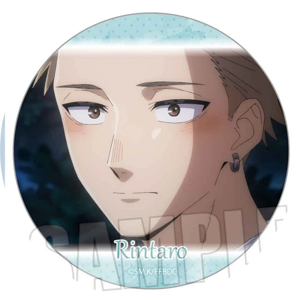 58mm Anime The Fragrant Flower Blooms with Dignity Rintaro Chumu Usami Shohei Cosplay COSTUME Badge Pin SPTE Tinplate Prop Gift