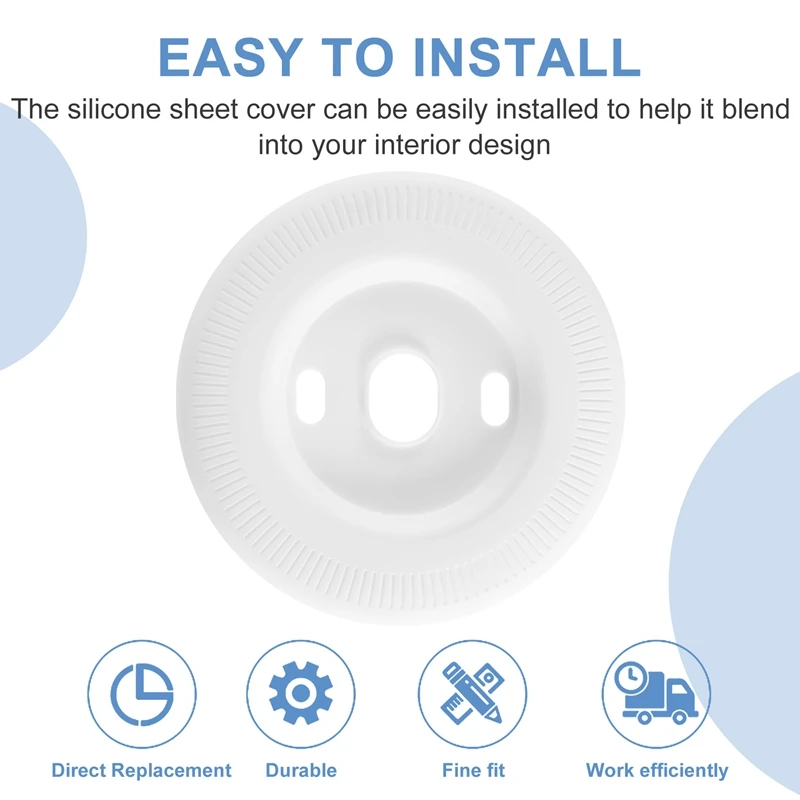 Para 2020 Nest termostato Nest soporte de termostato cubierta de revestimiento cubierta de revestimiento de silicona placa trasera del termostato