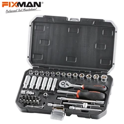 FIXMAN Professional Mechanic Auto Car Repairing 42pcs Hand Tool Box Wrench Socket Set Bicycle Repairing Tool Set