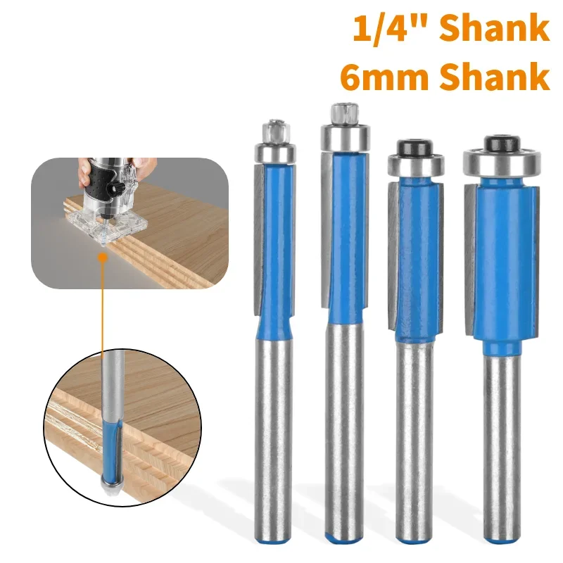 Flush Trim Bit Router Bit Woodworking Milling Cutter For Wood Bit Face sh TriMill Tools Carbide Cutter End Mill