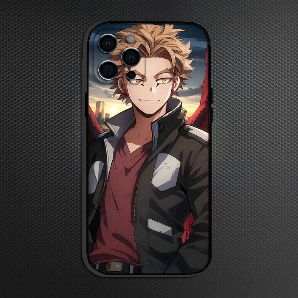 Etui na telefon M-My Hero Hawks do iPhone 16,15,14,13,12,11 Plus,Pro Max, inne miękkie czarne etui