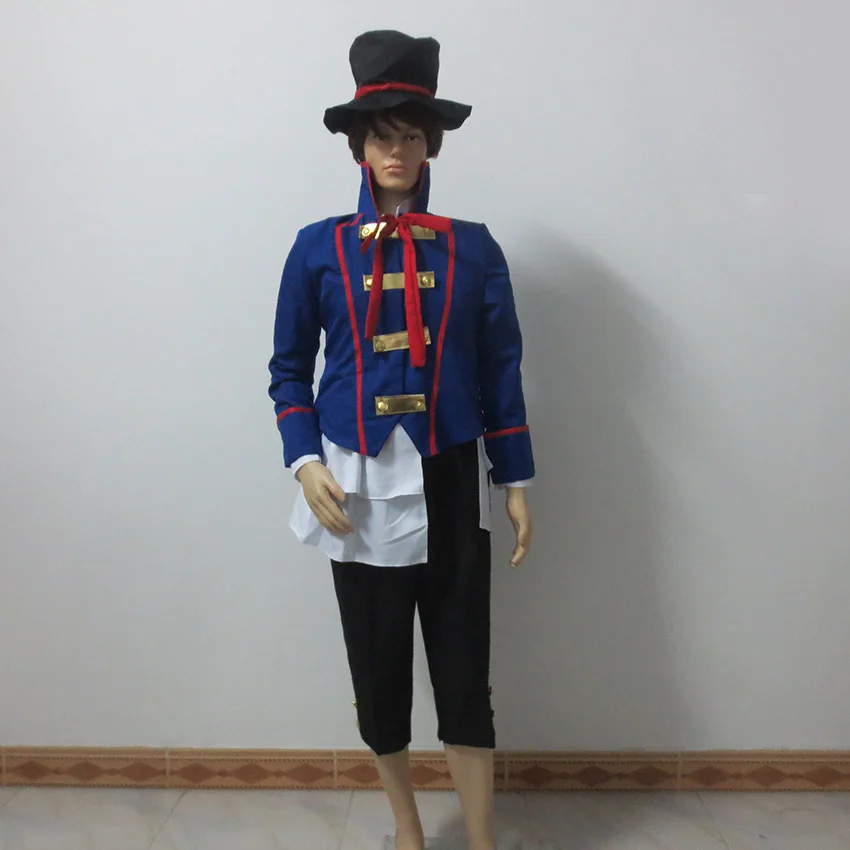 Black Butler Kuroshitsuji Youth rebels Drocell Caines Cosplay Christmas Costume Uniform Custom Made Any Size