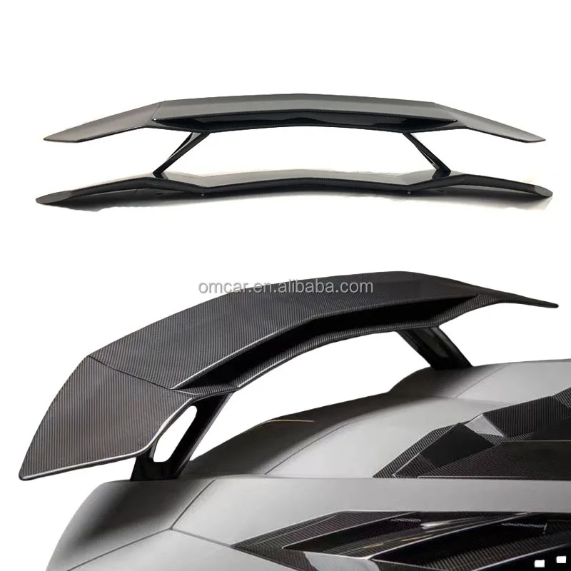 Car Accessories For Aventador Novitc Style Dry Carbon Fiber Rear Trunk Spoiler Wing For Lambor LP700 LP720 LP750 Rear Spoiler