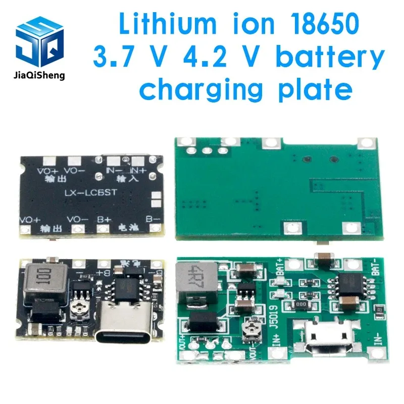 Lithium Li-ion 18650 3.7V 4.2V Battery Charger Board DC-DC Step Up Boost Module