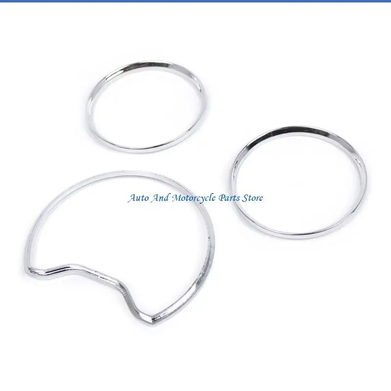 P9FD Automobile Chromes Gauges Dashboard Dials Rings Bezel Trim Speedometer Frame For W202 W208 W210 Car Styling
