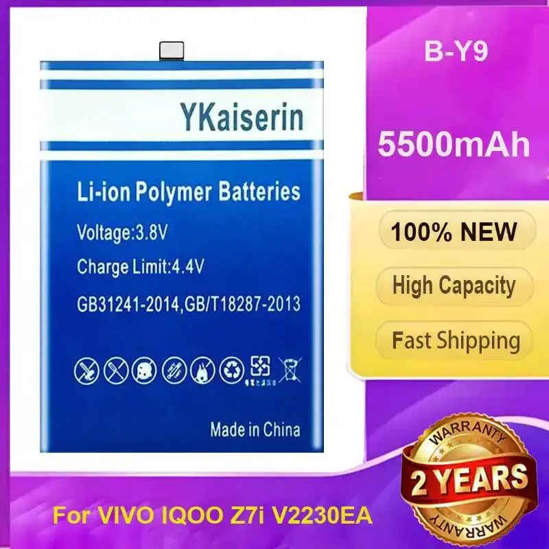 

For Vivo Iqoo Z7i V2230EA 5500Mah Portable B-Y9 Mobile Phone Battery