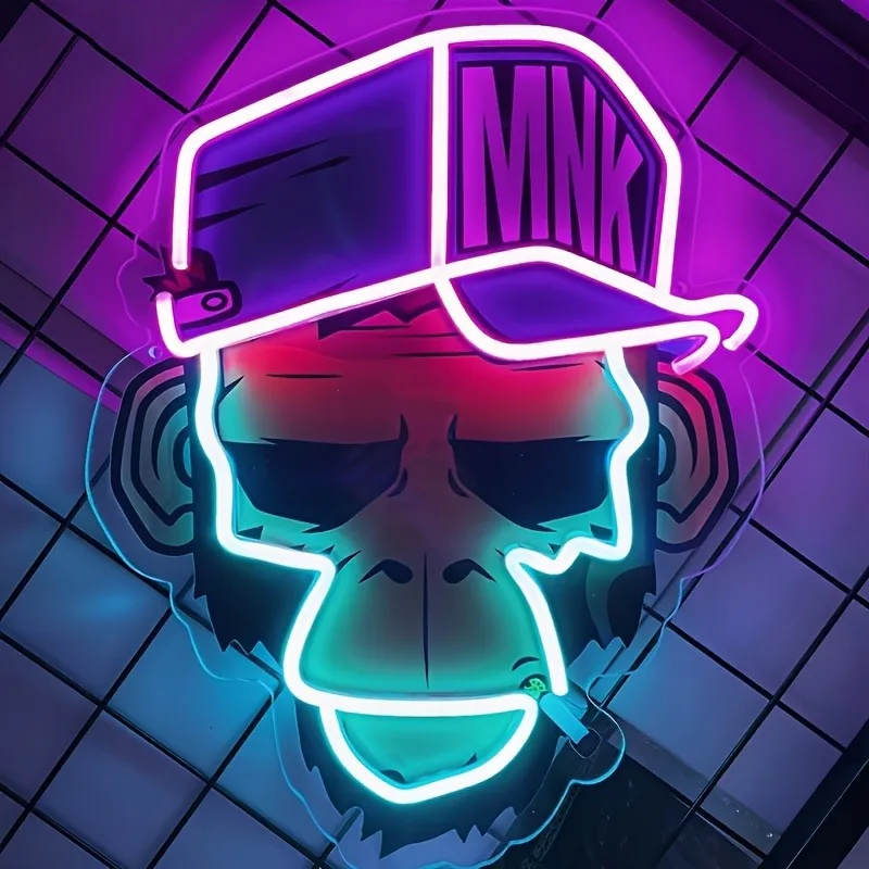 

The Orangutan Neon LED Luminous Modeling Lamp Is Used For Decorative Signs In Zoos, Game Halls, Hotels Shopping Malls.