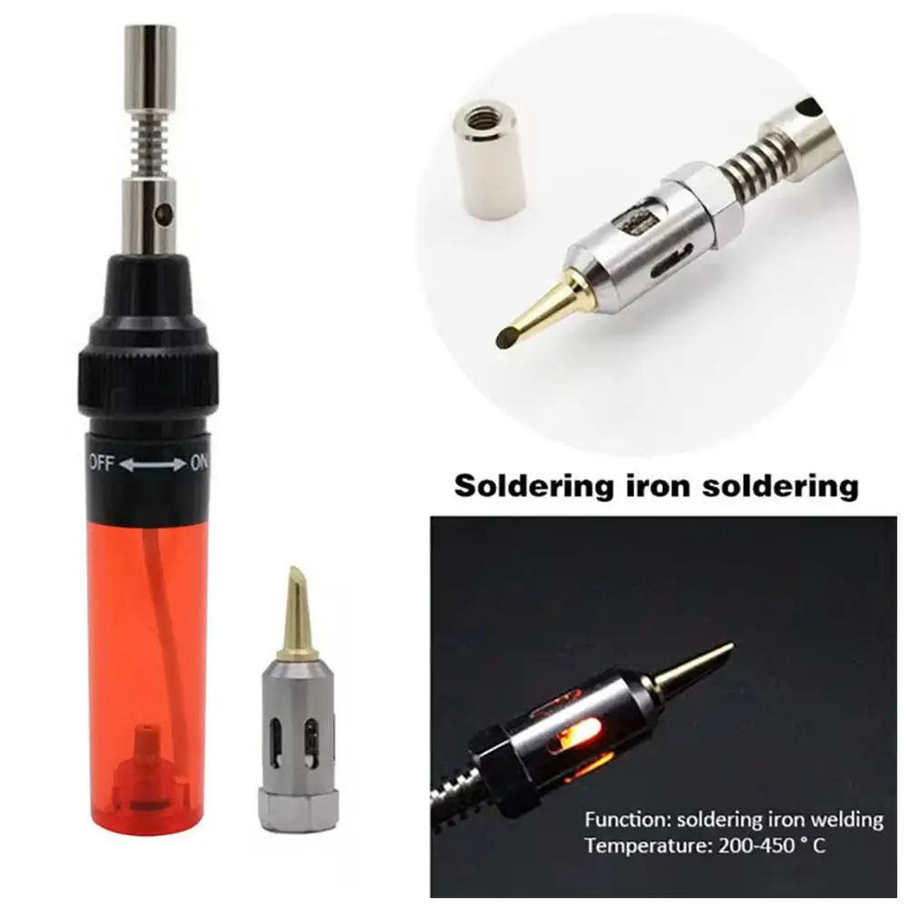 Portable Gas Soldering Iron MT-100 Wireless Multi-function Safety Torch Ignition Welding Gas Tool Protection Butane Automat Y1V0