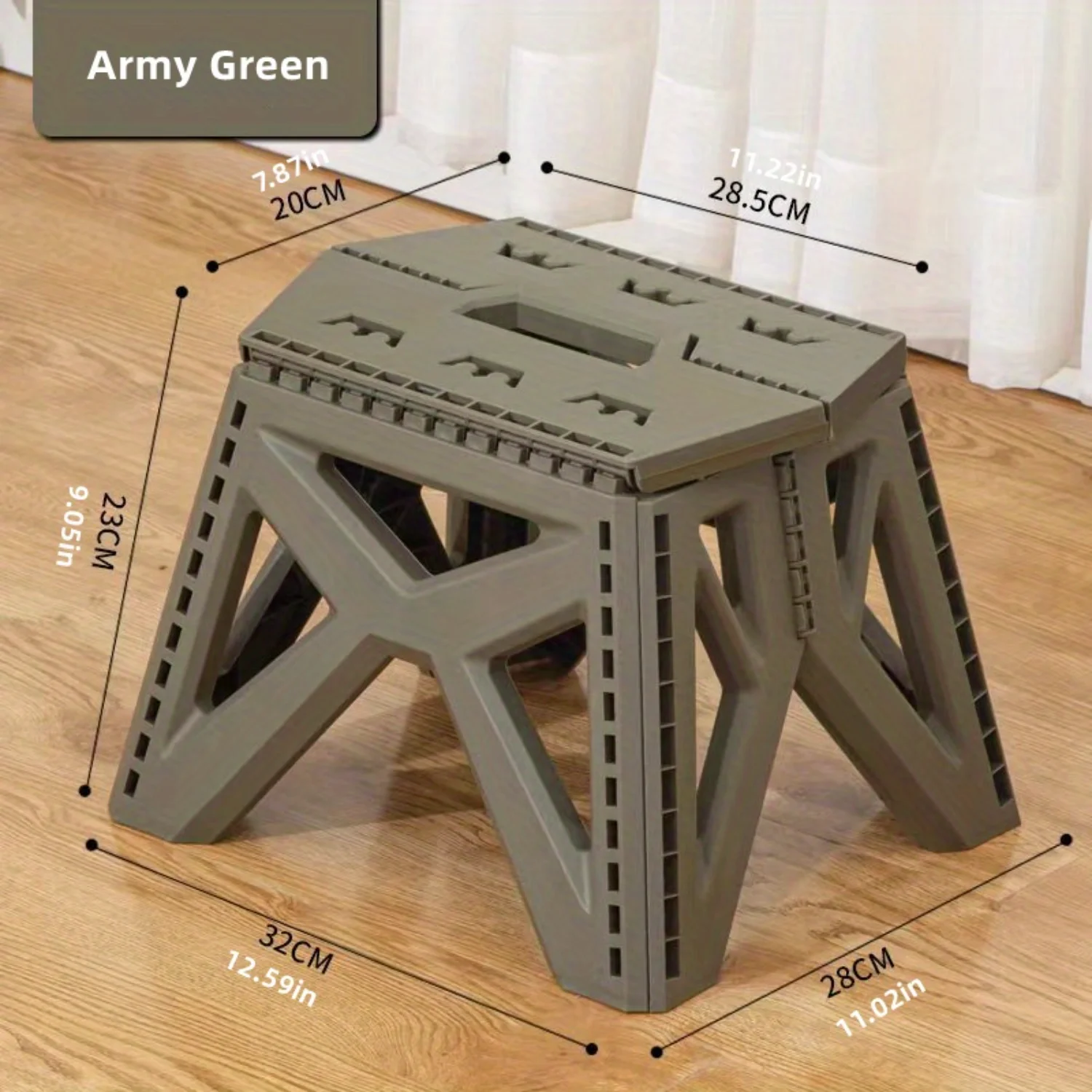 Portable Folding Stool, High Load-bearing Handle Design Durable Mini Stool, For Outdoor Fishing Camping