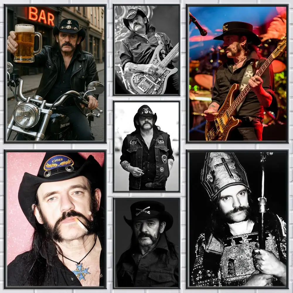 Singer L-lemmy Kilmister Poster Perfect Sticker Self Adhesive Wall Art Decor for Home Office Dining Spaces