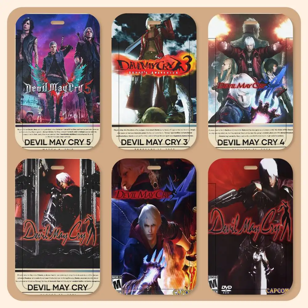 Game D-DevilS M-May C-Cry Lanyard Card Holders Student ID Card Holders Neckband Card Holders Access Control Accessories Gifts