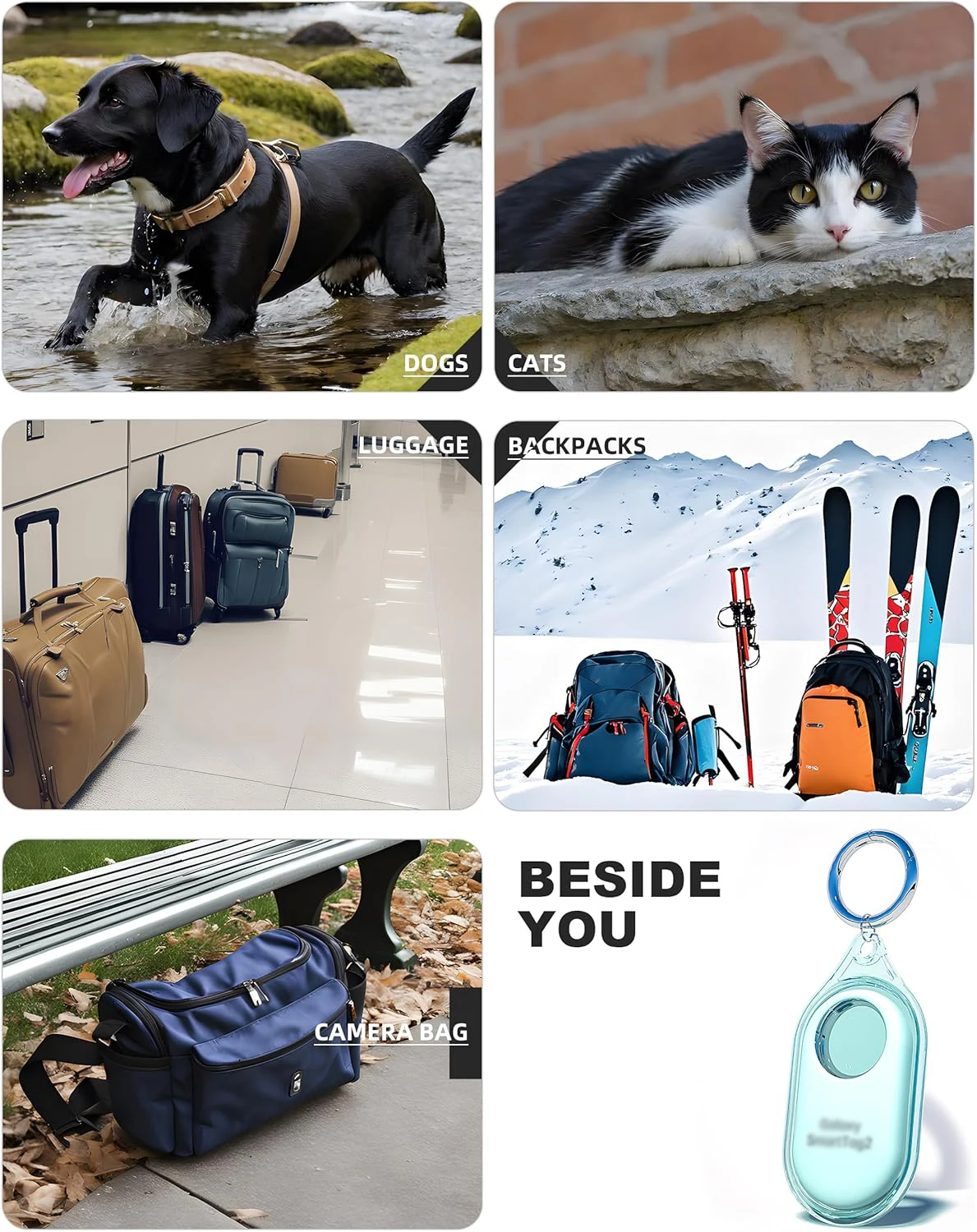 حافظة مفاتيح شفافة وناعمة من البولي يورثان ، غطاء واقي كامل مقاوم للماء لعلامة سامسونج الذكية 2 ، Galaxy SmartTag2