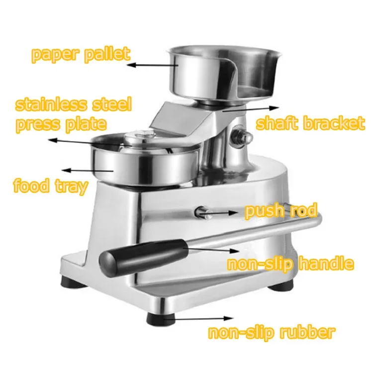 Hot Selling Mini Hamburger Making Machine Manual Beef/fish/chicken Burger Patty Making Machine For Hamburger Patty