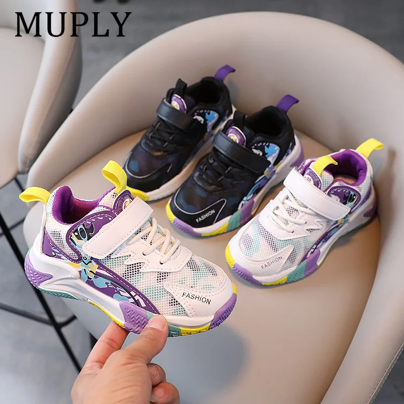 Spring Autumn Kids Sneakers Boys Girls Sport Shoes Fashion Mesh Breathable Kids Casual Shoes Toddler Boys Girls Running Sneakers