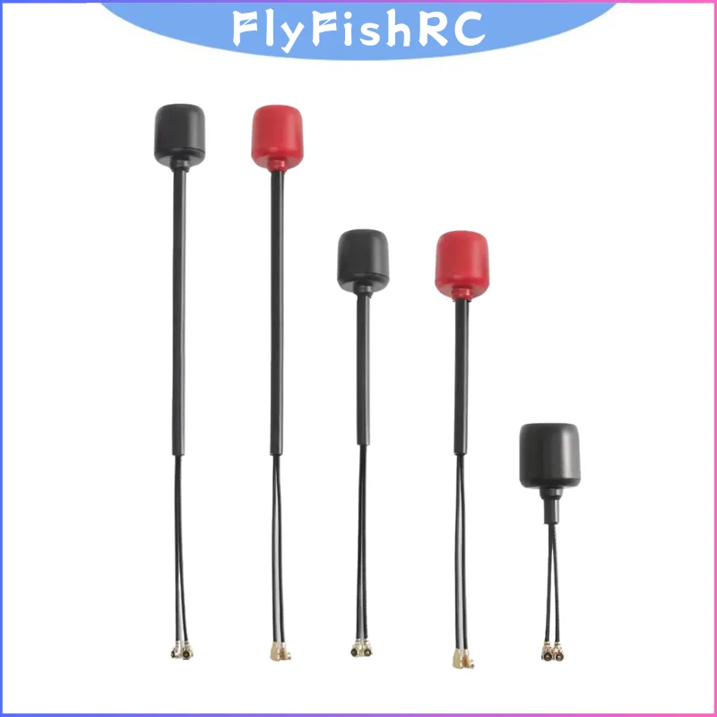 

FlyFishRC Dual-Band Antenna 5.8Ghz/2.4Ghz ipex/UFL 40mm/95mm/145mm LHCP Long-distance Antenna Compatible O3 for FPV RC Drone